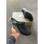 Premium Crocs Lite Ride 360 Black Grey Clogs For Men (BME75) - Image 3