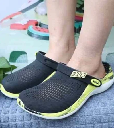Premium Crocs Lite Ride 360 Black Yellow Camo Clogs For Men (SHI516)