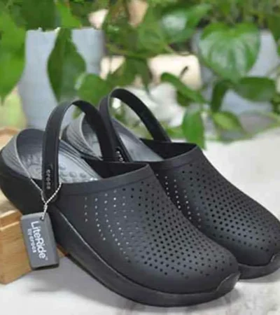 Premium Crocs Lite Ride Black Clogs For Men (SP481)