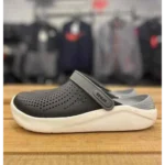 Premium Crocs Lite Ride Black White For Men (BME136)
