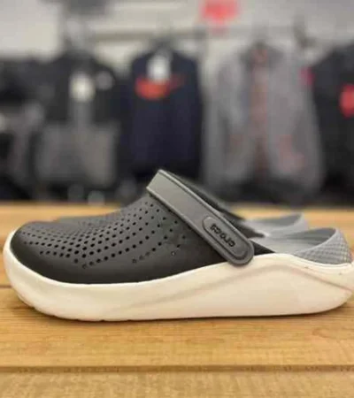 Premium Crocs Lite Ride Black White For Men (BME136)