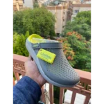 Premium Crocs Lite Ride Grey Green Clogs For Men (FST1118) - Image 2