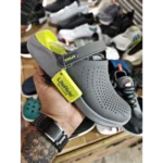 Premium Crocs Lite Ride Grey Green Clogs For Men (FST1118)