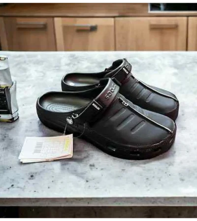 Premium Crocs Yukoon Black Clogs For Men (SP476)