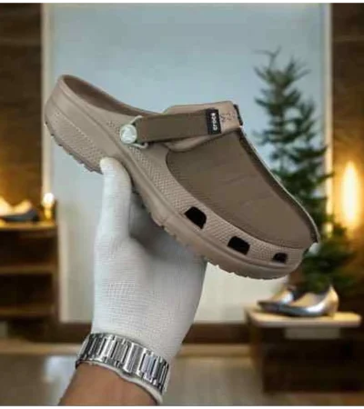 Premium Crocs Yukoon Tan Clogs For Men (SP477)