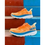 Premium Hoka One Clifton 9 Navy Red Shoes For Men (SW5843) - Image 2