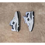 Premium New Balance 550 Black White Shoes For Men (BME54) - Image 3