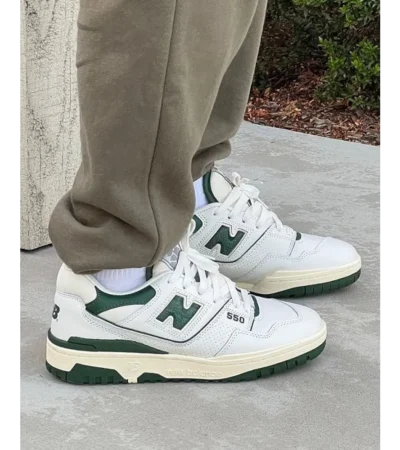 Premium New Balance 550 Green Shoes For Men (SW5883) - Image 2