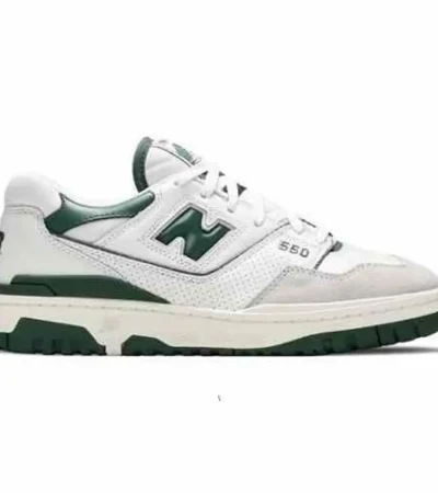 Premium New Balance 550 White Green Shoes For Men (SNC594)
