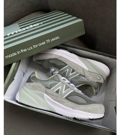 Premium New Balance 990 V6 Classic Grey Reflective Shoes For Men (FST1147)