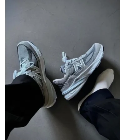 Premium New Balance 990 V6 Classic Grey Reflective Shoes For Men (LL502)