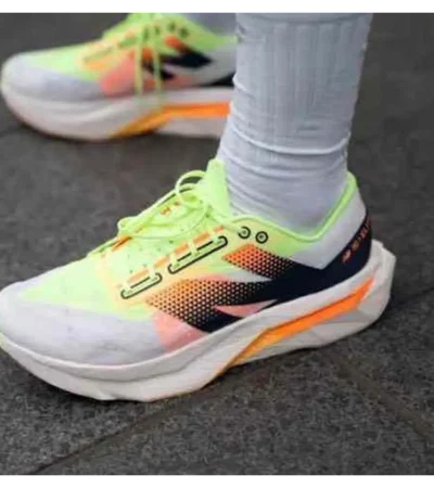 Premium New Balance Fuelcell Rebel V4 White Neon Shoes For Men (BME51)