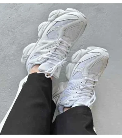 Premium New Balance Unisex 9060 Abzorb White Sneakers For Men (BME41) - Image 2
