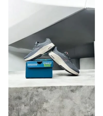 Stylish Skechers Max Road Hyper Burst Dark Grey Shoes For Men (LL613) - Image 2