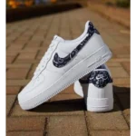 Trendy Nike Air Force 1 Paisley White Shoes For Men (SW5643) - Image 2