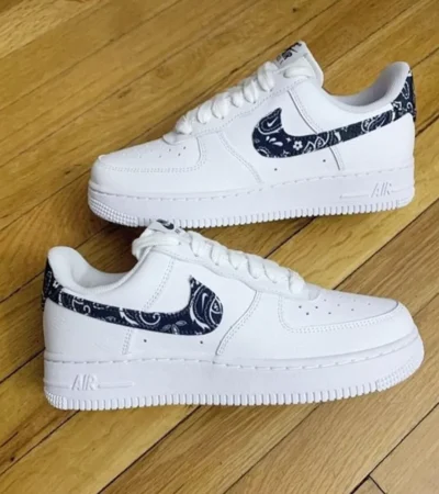 Trendy Nike Air Force 1 Paisley White Shoes For Men (SW5643)