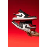 Trendy Nike Air Jordan 1 Low Bred Toe Shoes for Men (SW4767) - Image 2