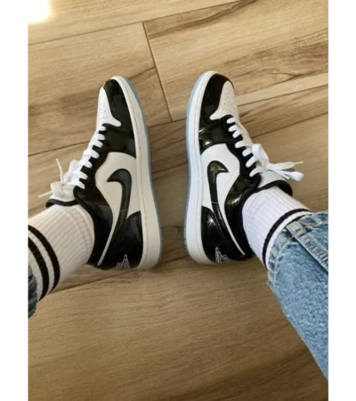 Trendy Nike Air Jordan 1 Low Concord Glossy Shoes For Men (SW6258) - Image 2
