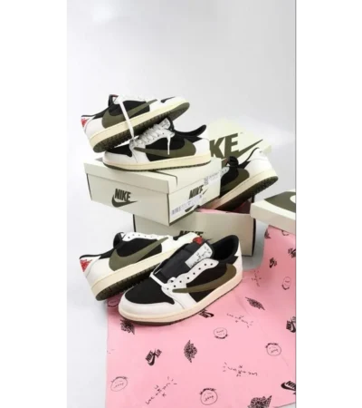 Trendy Nike Air Jordan Retro 1 Low Olive Shoes for Men (SW4758) - Image 2