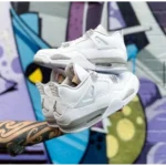 Trendy Nike Air Jordan Retro 4 Oreo Shoes for Men (SW4770) - Image 2