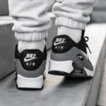 Trendy Nike Air Max 90 Essential Black White Shoes For Men (SW5631) - Image 2