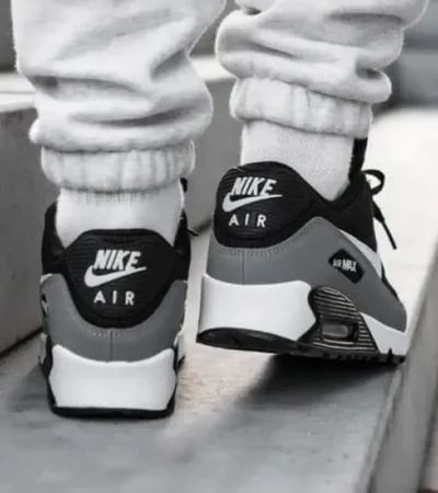 Trendy Nike Air Max 90 Essential Black White Shoes For Men (SW5631) - Image 2