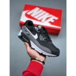 Trendy Nike Air Max 90 Essential Black White Shoes For Men (SW5631)