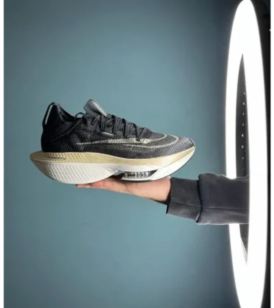 Trendy Nike Air Zoom Alphafly Next 2 Black Gold Shoes For Men (SW5666) - Image 2