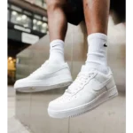 Trendy Nike Airforce 1 White Pure Leather Shoes for Men (SW4784) - Image 3