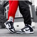 Trendy Nike Dunk High Panda Black White Shoes for Men (SW4818) - Image 2