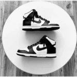 Trendy Nike Dunk High Panda Black White Shoes for Men (SW4818) - Image 3