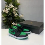Trendy Nike Jordan Retro 1 Low Black Lucky Green Shoes For Men (SW5635)