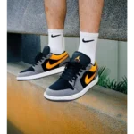 Trendy Nike Jordan Retro 1 Low SE Vivid Orange Shoes for Men (SW4812) - Image 2