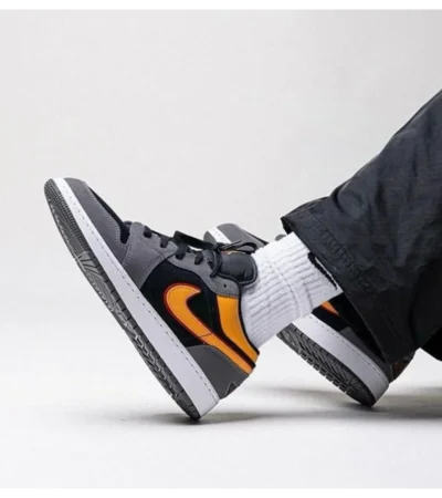Trendy Nike Jordan Retro 1 Low SE Vivid Orange Shoes for Men (SW4812)
