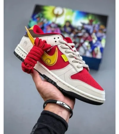 Trendy Nike Sb Dunk Low X Saint Seiya Red Gold Shoes For Men (SW6225)