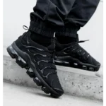 Trendy Nike Vapormax Plus Triple Black Shoes for Men (SW4771)