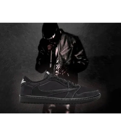 Trendy Travis Scott X Air Jordan 1 Low Black Phantom Shoes For Men (SW5653) - Image 2