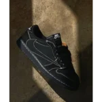 Trendy Travis Scott X Air Jordan 1 Low Black Phantom Shoes For Men (SW5653)