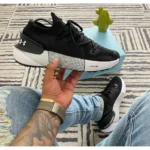 Under Armour Phantom Hovr 3 Black White Shoes For Men (BOT71) - Image 4